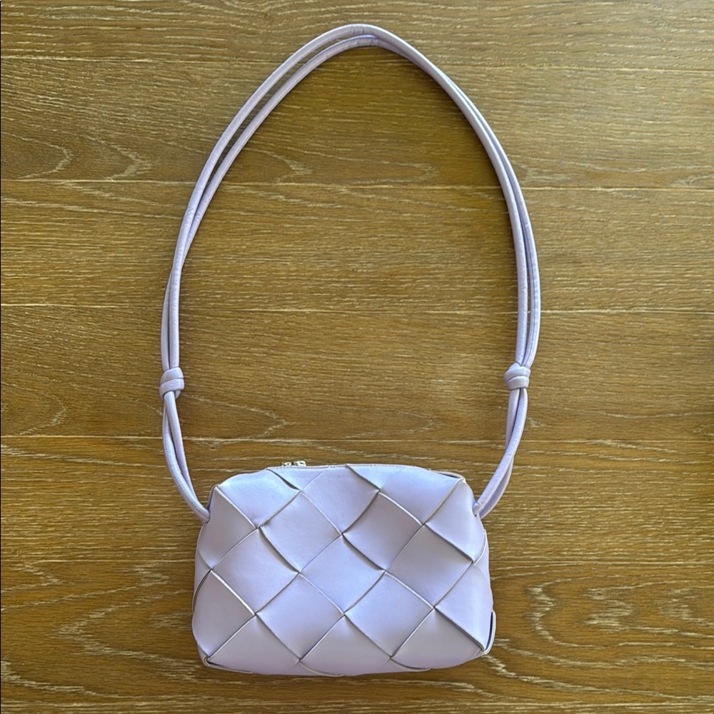 Bottega Veneta Small Cassette Camera Bag in Lavender